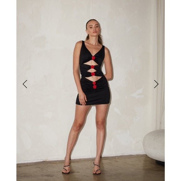 Delfi Collective Shay rose open front mini dress - Picture 10 of 10